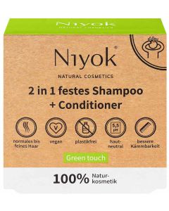 Festes Shampoo Green touch, 80g