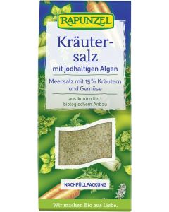 8er-Pack: Kräutersalz jodiert mit 15% Kräutern und Gemüse, 500g