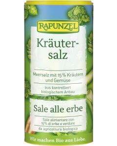 Kr&auml;utersalz mit 15% Kr&auml;utern und Gem&uuml;se, 125g