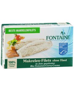 10er-Pack: Makrelen-Filets Tomat-Curry, 125g