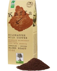 Kaffa Wildkaffee mild - GEMAHLEN, 250g