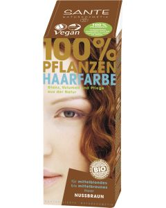 Haarfarbe Nussbraun, 100g