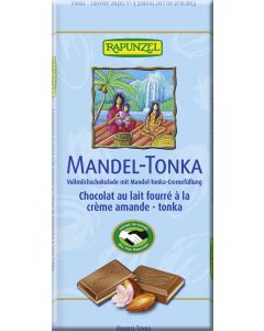 Vollmilch Schokolade Mandel-Tonka HIH, 100g