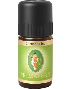 PRIMAVERA Ätherisches Öl Citronella bio 6 x 5 ml - Aromaöl, Duftöl, Aromatherapie - erheiternd, erfrischend - vegan