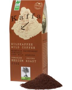 10er-Pack: Kaffa Wildkaffee medium - gemahlen, 250g