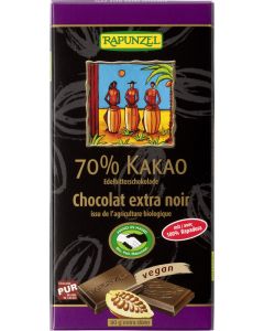 12er-Pack: Edelbitter Schokolade 70% Kakao mit Rapadura HIH, 80g