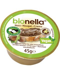 11er-Pack: bionella Nussnougat-Creme vegan HIH, 45g