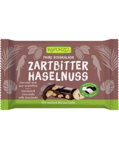 Zartbitter Schokolade 60% Kakao mit Haselnuss HIH, 100g