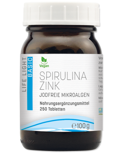 Spirulina Zink - hefefrei, 250 Tabletten