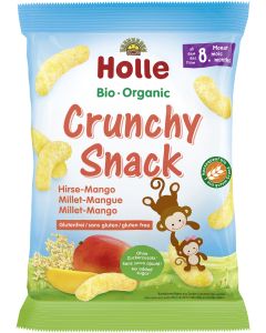 8er-Pack: Crunchy Snack Hirse Mango, 25g