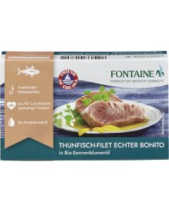 10er-Pack: 10er-Pack: Thunfisch Bonito in BIO-Sonnenblumenöl, 120g