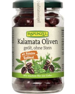 6er-Pack: Oliven Kalamata mit Kräutern, ohne Stein geölt, 170g