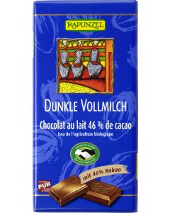 Vollmilch Schokolade 46% Kakao Dunkel HIH, 100g
