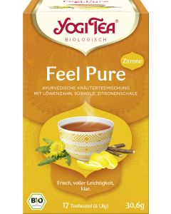 6er-Pack: Yogi Tea Feel Pure Zitrone, 30,6g