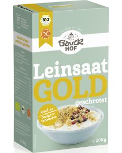 6er-Pack: Gold Leinsaat geschrotet, 200g