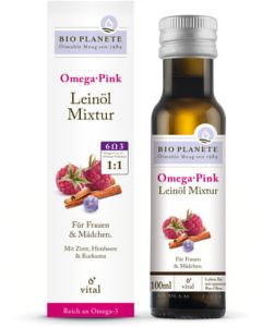 Omega pink Leinöl Mixtur, 100ml