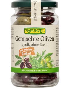 6er-Pack: Oliven gemischt mit Kräutern,ohne Stein geölt, 170g
