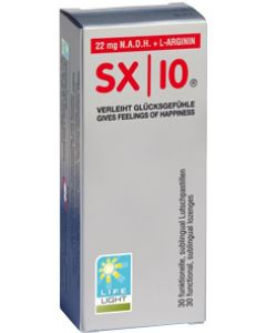 SX 10, 22 mg N.A.D.H. + L-Arginin, 30 Lutschtabletten
