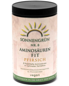 Sonnengrün® Nr. 8 – Aminosäuren Fit in Pulverform - Geschmack PFIRSICH, 700g
