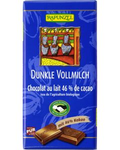 Vollmilch Schokolade 46% Kakao Dunkel HIH, 100g