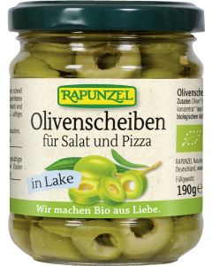 Olivenscheiben für Salat und Pizza, 190g