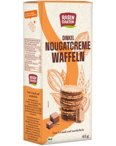6er-Pack: Dinkel-Nougatcreme-Waffeln, 65g