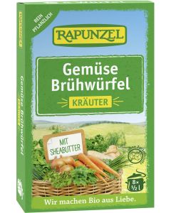 15er-Pack: Gemüse-Brühwürfel mit Kräutern, mit Bio-Hefe, 8ST