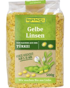6er-Pack: Linsen gelb, 500g
