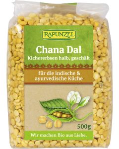 Chana Dal, Kichererbsen halb, geschält, 500g