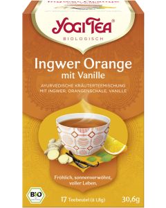6er-Pack: Yogi Tea Ingwer Orange, 30,6g