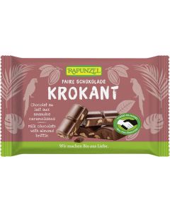 Vollmilch Schokolade mit Mandelkrokant HIH, 100g
