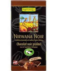 Nirwana Noir 55% Kakao mit dunkler Praliné-Füllung HIH, 100g