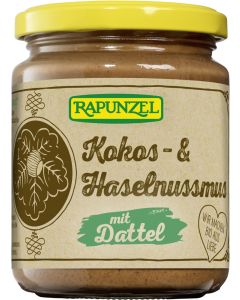 6er-Pack: Kokos- & Haselnussmus mit Dattel, 250g