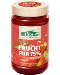 6er-Pack: Erdbeere-Rhabar. Frucht Pur, 250g