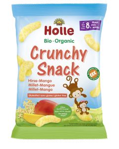 8er-Pack: Crunchy Snack Hirse Mango, 25g