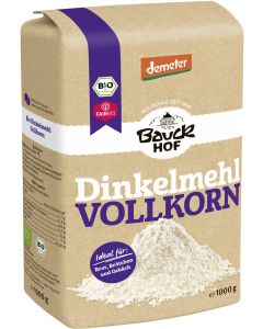 8er-Pack: Demeter Dinkelmehl Vollkorn, 1kg