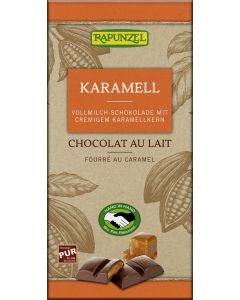 Vollmilch Schokolade mit Karamellfüllung HIH, 100g